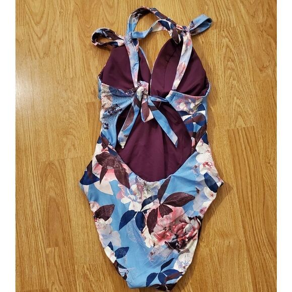 NWOT - BECCA Orchid Bloom One-Piece Swimsuit - Picture 7 of 12